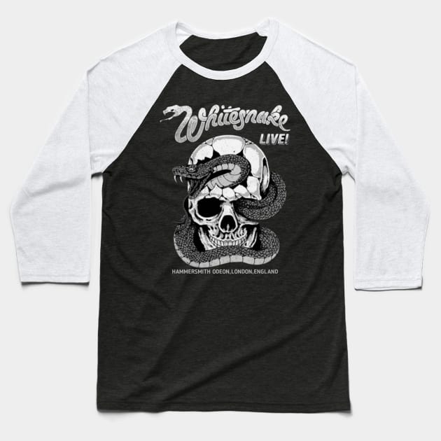 Whitesnake live Baseball T-Shirt by Horrorstores